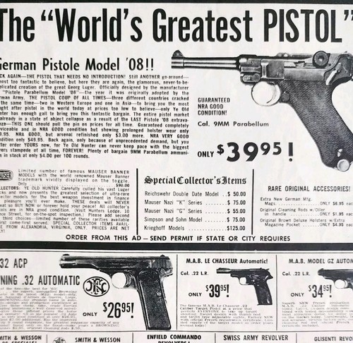 Pistola tedesca mauser 1963 - pistola,