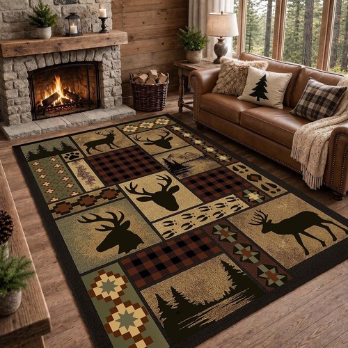 Tappeto rustico cabina - , 5'x8'